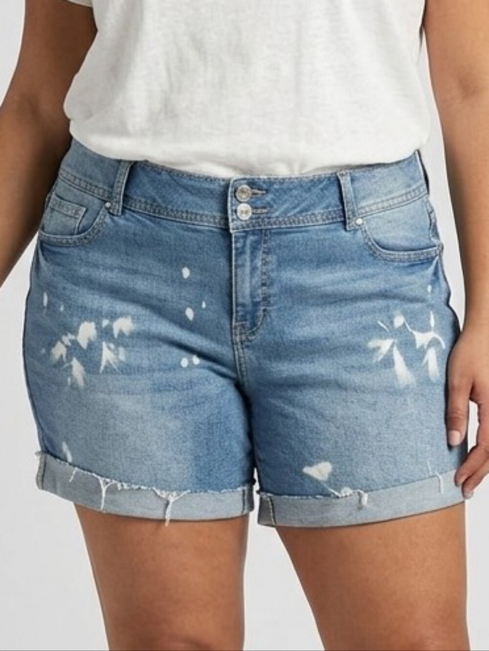 Vintage Lazer Jeans distressed cut-off jean shorts women's plus size 24
